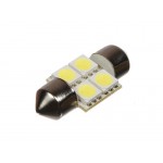 Светодиодная автолампа T10 28mm 4pcs 0,84W 12V